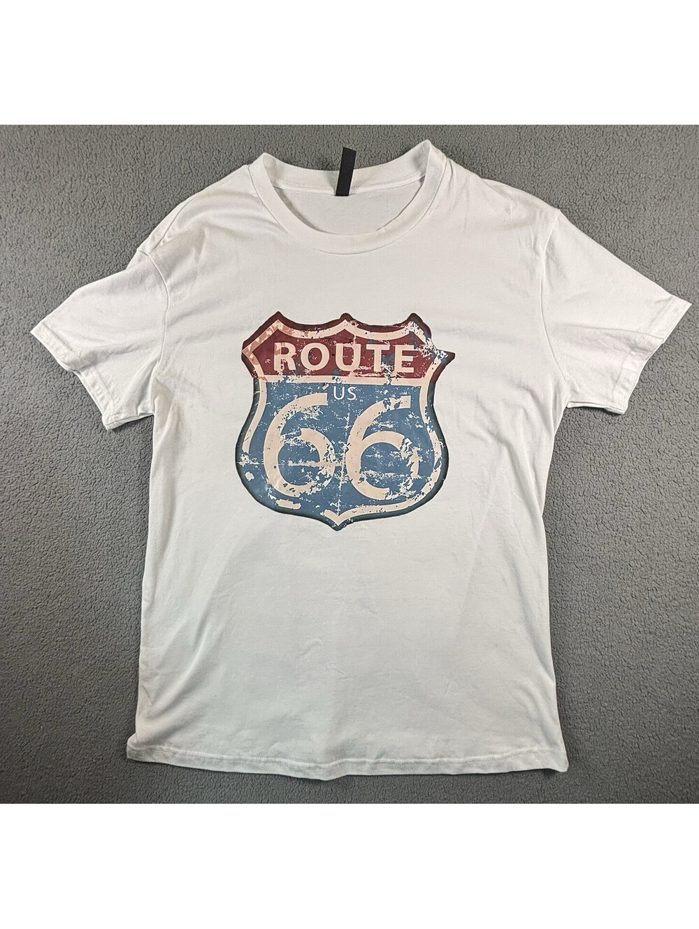 PFR State Route 66 Graphic T-Shirt Size Large White 100% Cotton